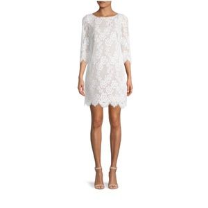 Eliza J Floral Lace Mini Dress